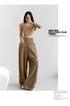KELTIS Pocket Loose Pleated Trousers